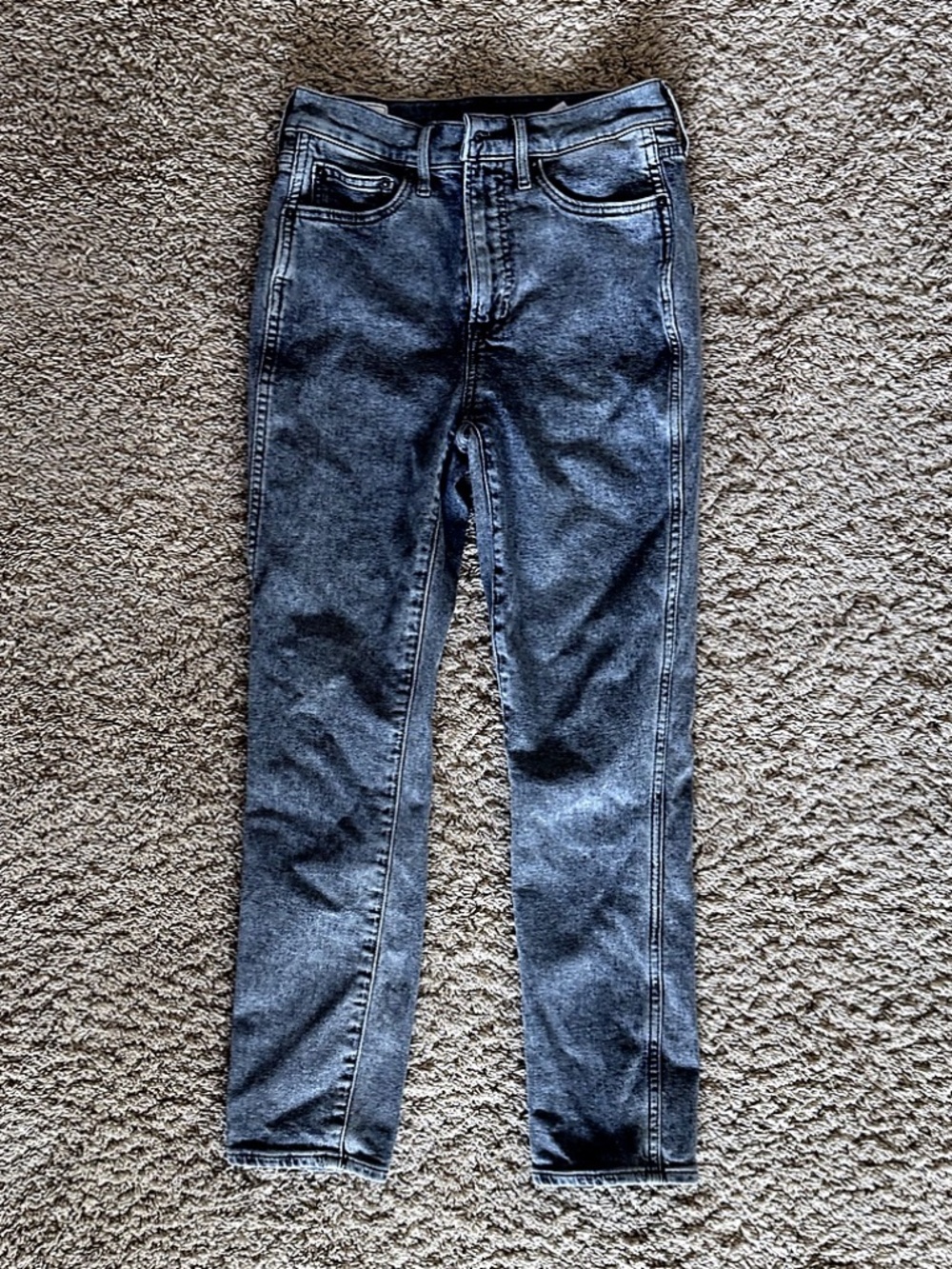 GAP Vintage Slim High Rise Jeans Gray Wash Skinny Denim | Size 26R